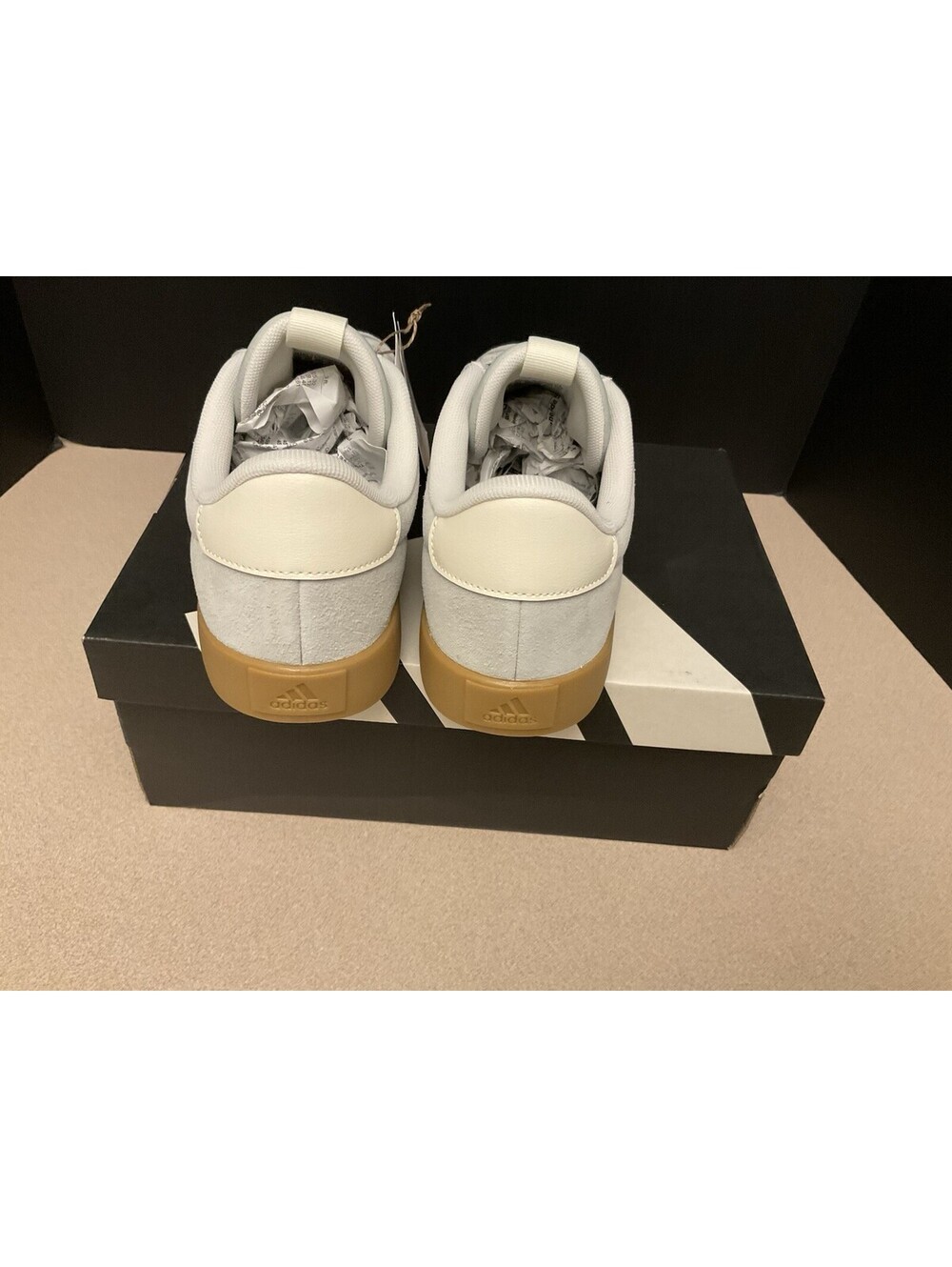 New! Womens Adidas VL Court 3.0 Silver Wonder Sneakers/Shoes. Size 10. Awesome! - Picture 8 of 10